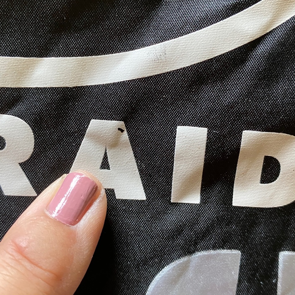 Black Raiders Drawstring Backpack - Picture 2 of 5